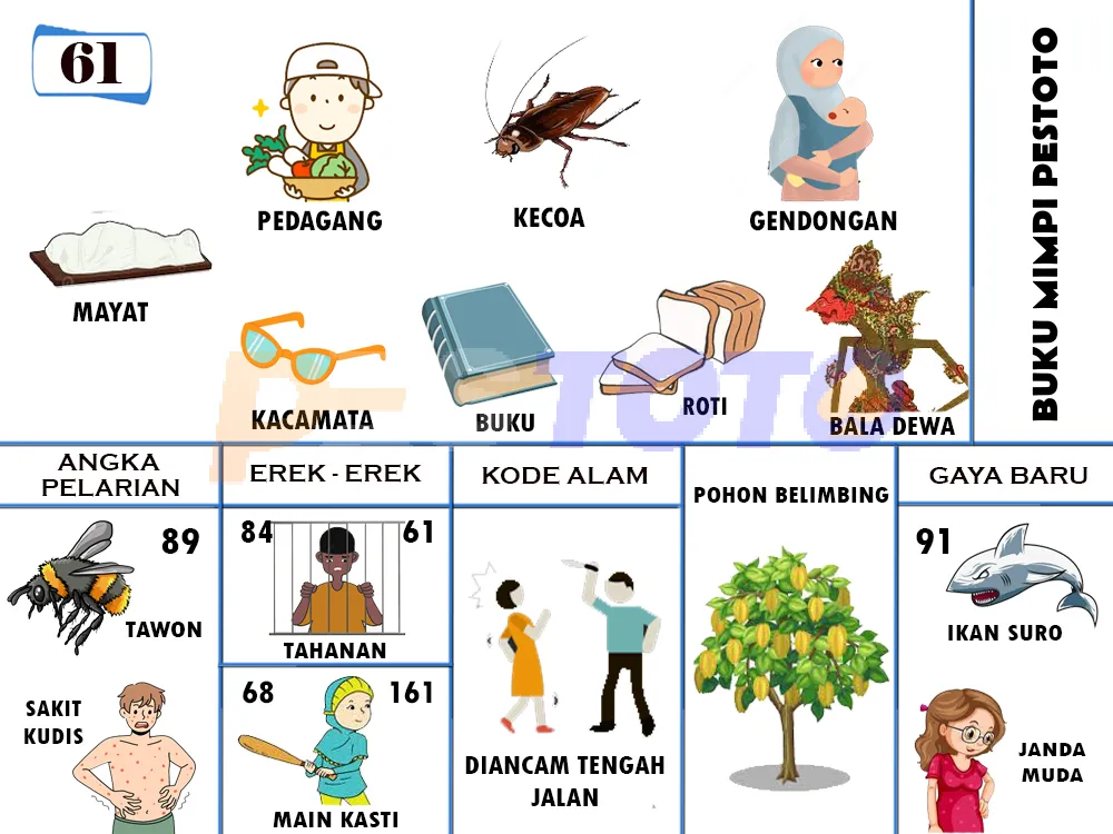 buku mimpi erek erek togel 61